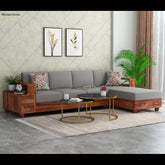 Trueliving Luxurious Dark Four Seater Sofa Leather Finish 76.2D x 177.8W x 76.2H Centimeters